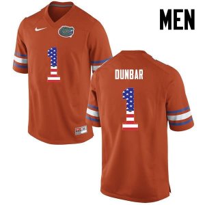 Men's Florida Gators #1 Quinton Dunbar NCAA Nike Orange USA Flag Fashion Authentic Stitched College Football Jersey ABQ4362QQ